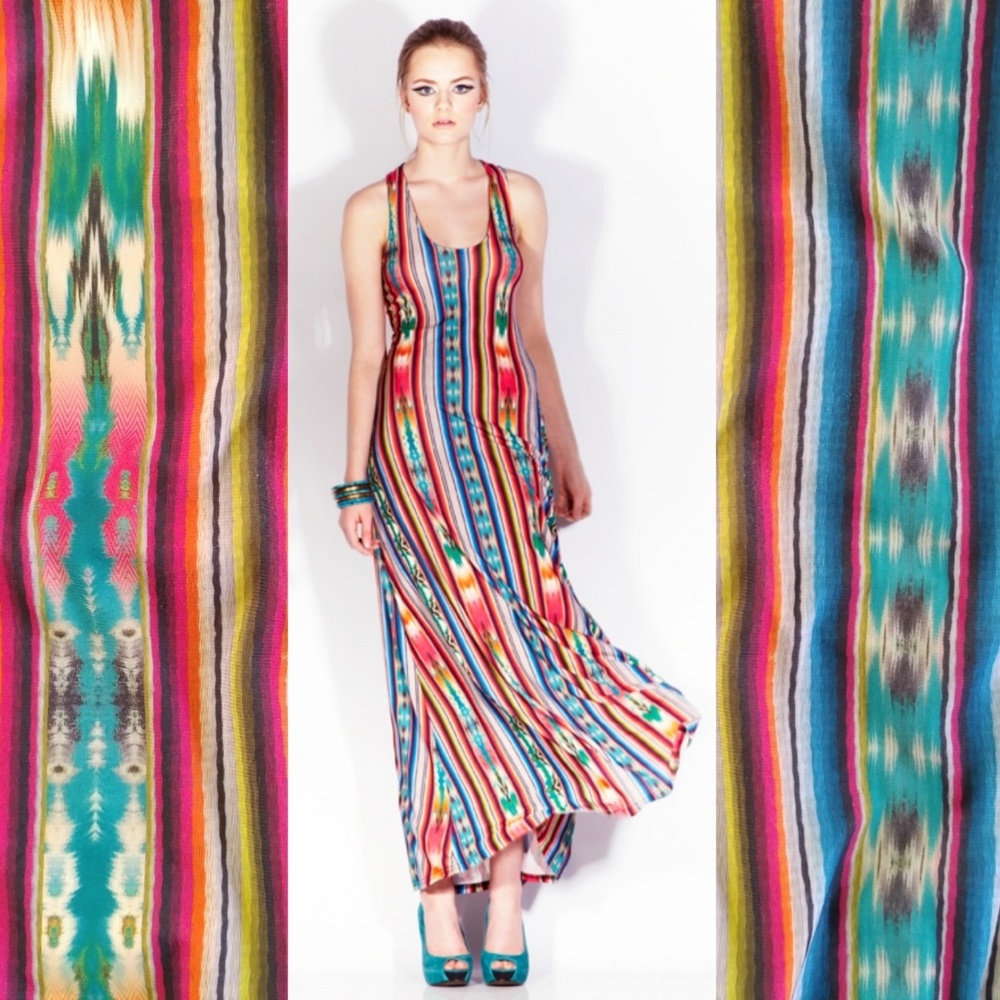 Bright Stripe Maxi Dress!